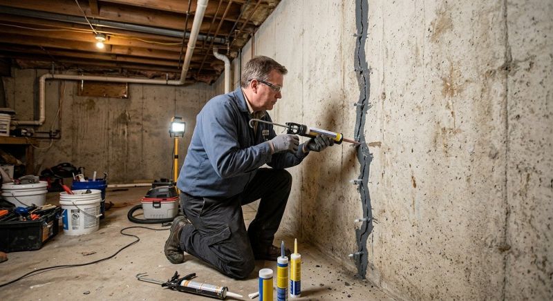 Basement Crack Repair in Mora, MN