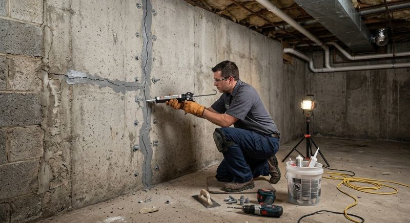 Basement Crack Repair in Mora, MN