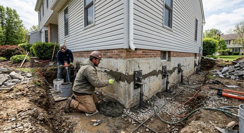 Basement Foundation Repair in Grasston, MN