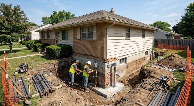 Building Foundation Repair in Brook Park, MN