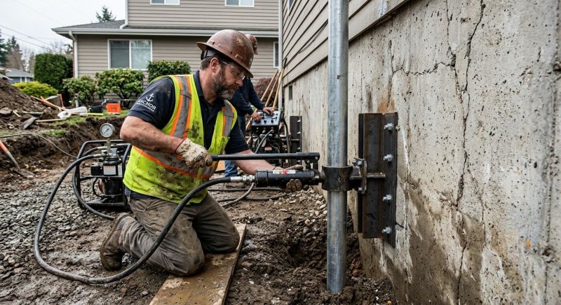 Concrete Foundation Leveling in Brook Park, MN