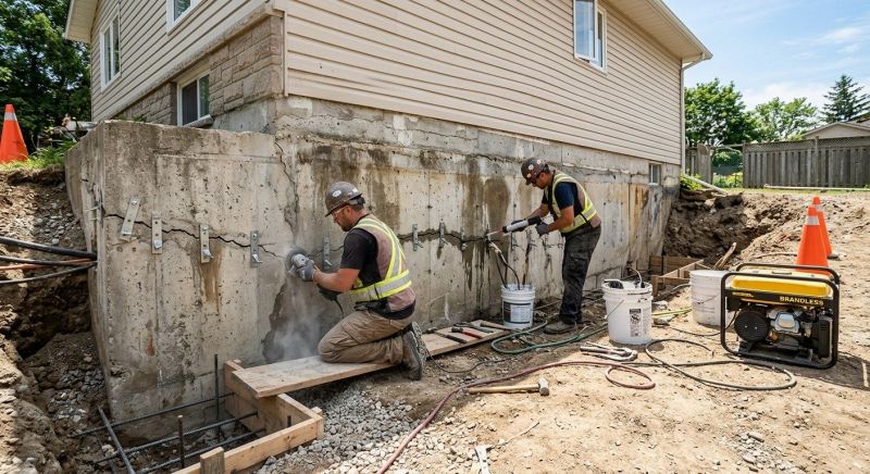 Concrete Foundation Repair in Grasston, MN