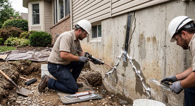Cracked Foundation Repair in Cambridge, MN
