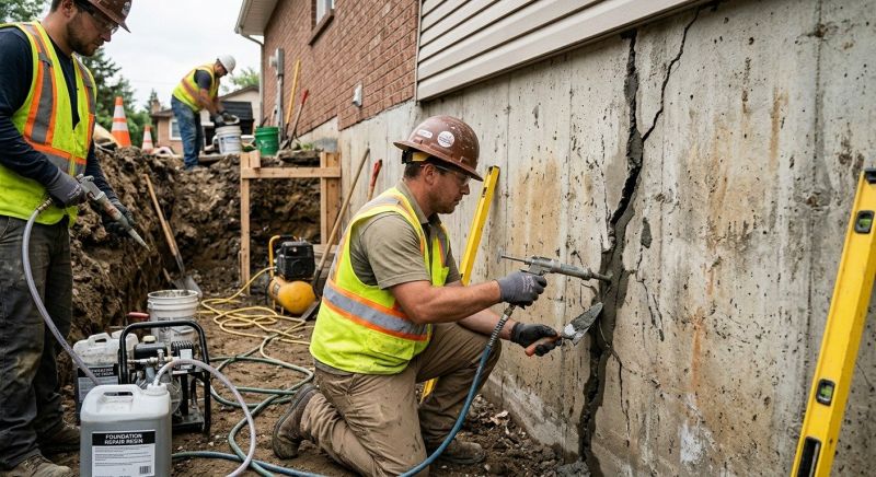 Cracked Foundation Repair in Cambridge, MN