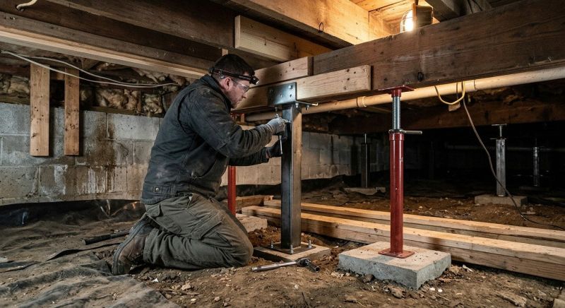 Crawlspace Foundation Repair in Grasston, MN