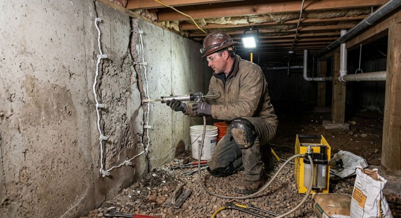 Deep Foundation Repair in Mora, MN