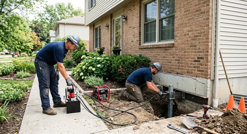 Foundation Jacking in Grasston, MN