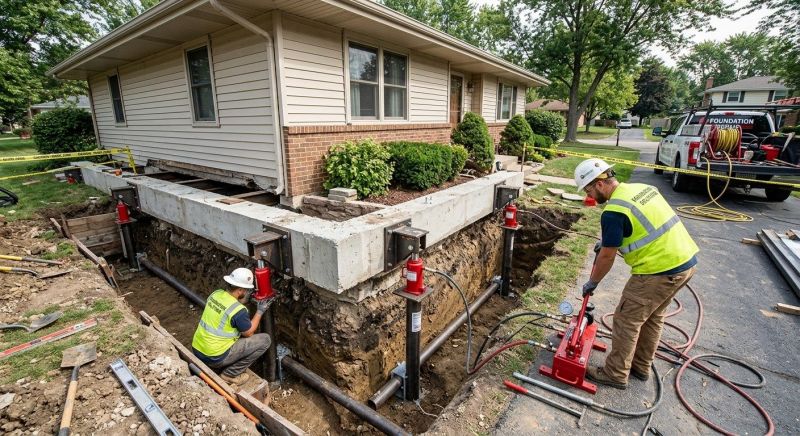 Foundation Jacking in Kanabec County, MN