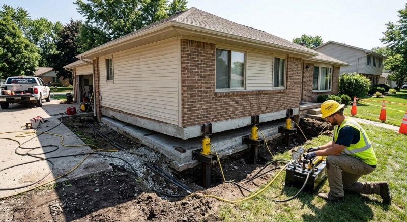 Foundation Lifting in Cambridge, MN