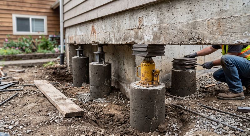 Foundation Pier Leveling in Mora, MN