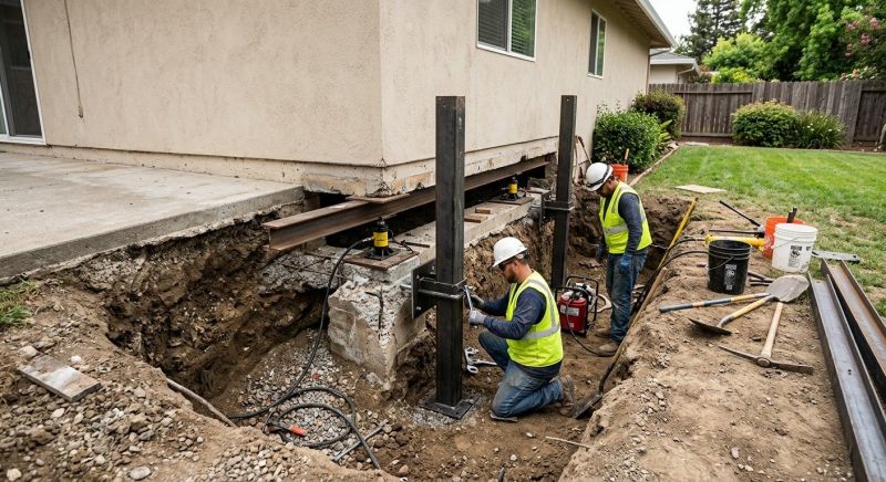Foundation Pier Repair in Mora, MN