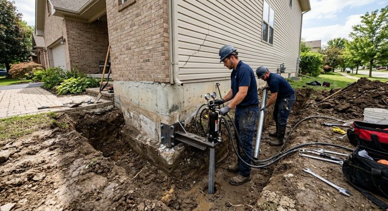 Foundation Settlement Repair in Mora, MN