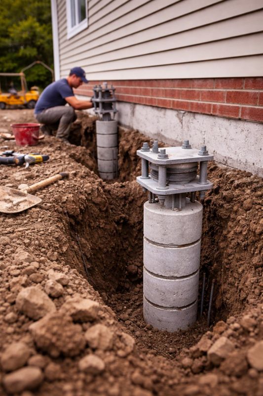 Helical Piers Installation in Mora, MN