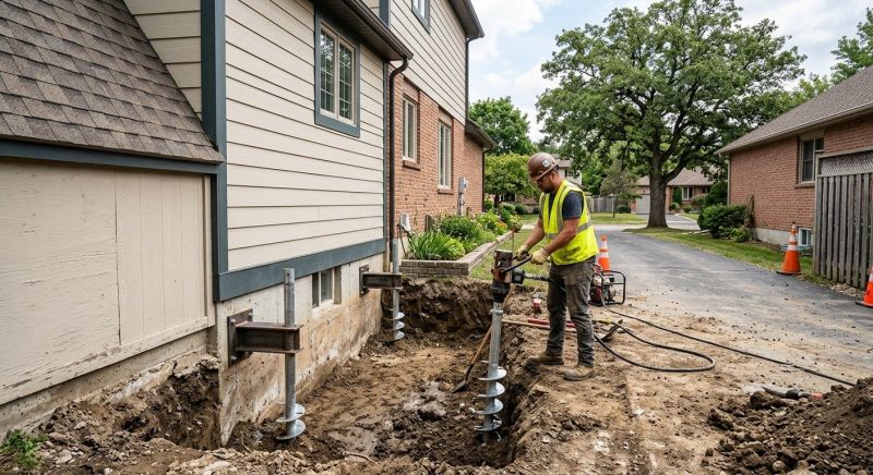 Helical Piers Installation in Mora, MN
