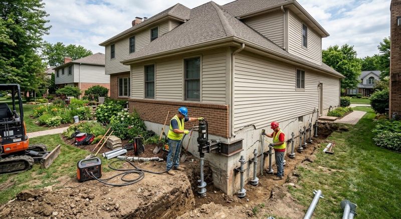 Helical Pile Installation in Mora, MN