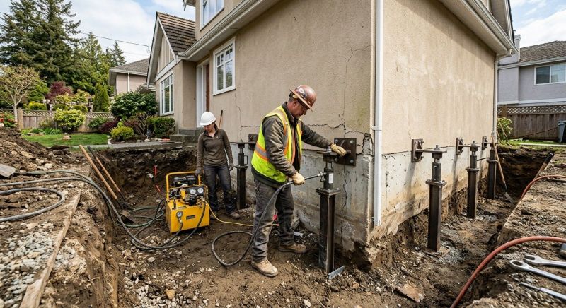 Sinking Foundation Repair in Cambridge, MN