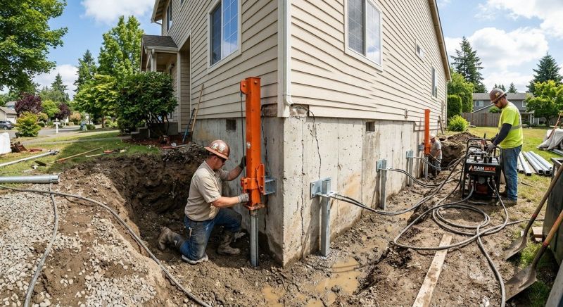 Sinking Foundation Repair in Hinckley, MN