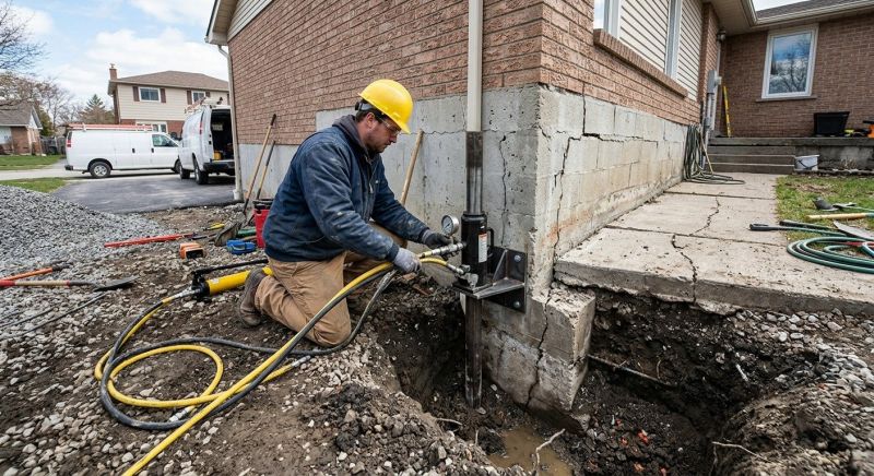 Sinking Foundation Repair in Mora, MN
