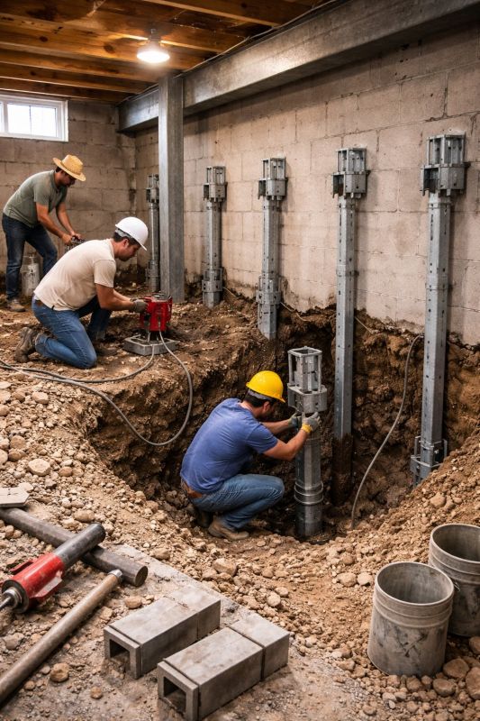 Structural Underpinning in Mora, MN
