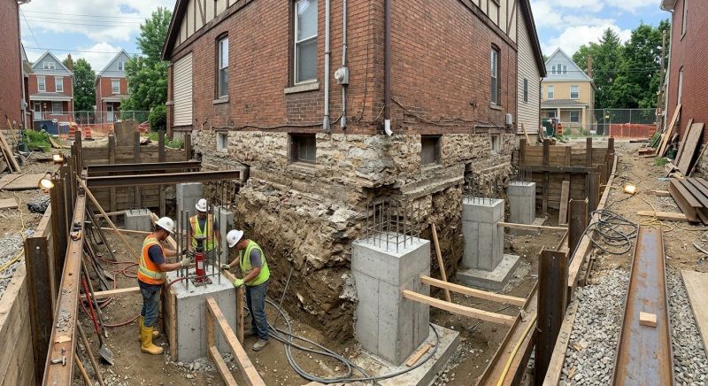 Structural Underpinning in Mora, MN