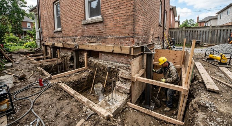 Structural Underpinning in Mora, MN